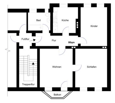 � Schöne 3-Zimmer-Wohnung in Pritzwalk – 80 m² – ab 1.08. oder 1.09.2025 verfügbar