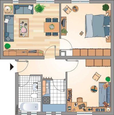 3-Zimmer-Wohnung in Recklinghausen Süd