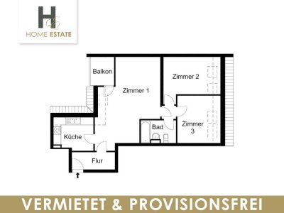 Dachgeschoss Wohnung mit Fahrstuhl und Provisionsfrei