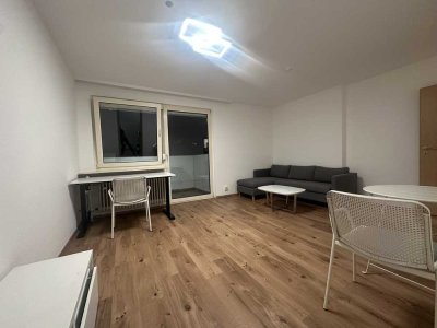 Möblierte 2-Zimmer-Wohnung in zentraler Lage mit weitem Blick