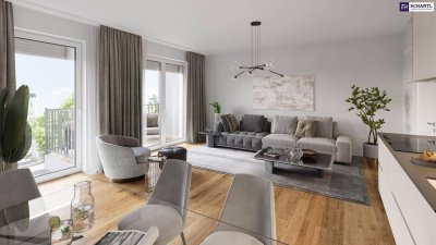 Stark reduziert - Jetzt 6,2% Preisvorteil nutzen! ZUM JUNGBRUNNEN! Die perfekte 2 Zimmer-Wohnung mit viel Stauraum! Große Loggia + Beste Infrastruktur + Hochwertige Materialien + Garagenplatz optional!
