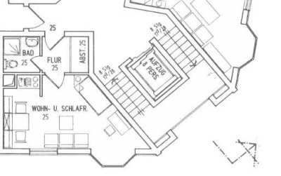 1,5 Zimmer Appartement im Zentrum von Kassel ab 01.01.2026 zu vermieten! 2. OG mit Aufzug