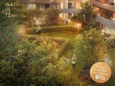 Grüne Investition am Business Campus: Apartment mit Terrasse und Fensterbad