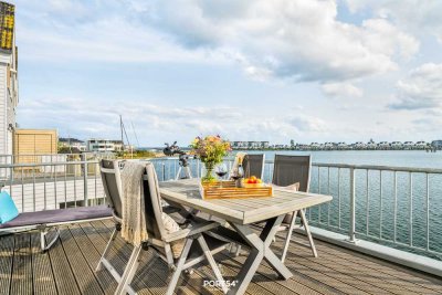 Maisonettewohnung mit Blick auf Schlei, Ostsee und Hafenbecken