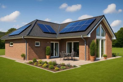 Exklusiver Bungalow mit Bauland – Wohnkomfort auf einer Ebene!