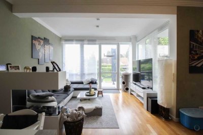 Wohnen auf 2 Etagen mit Garten und Stellplatz: 4-Zi.-Maisonette (spätestens ab 06/2026 bezugsfrei)