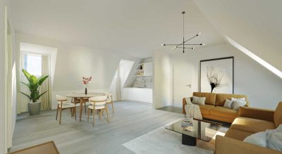 Aktion! EIN MONAT MIETFREI! KfW-Niedrigenergiehaus! Erstbezug! Dachgeschosswohnung mit Einbauküche