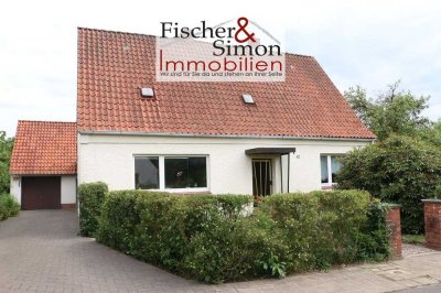 Heemsen-gepflegtes Einfamilienhaus der 50er Jahre mit Garage und Garten ruhig gelegen