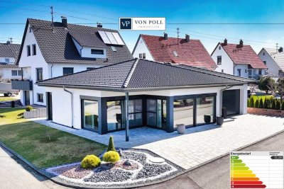 Effizient wohnen – stilvoll leben: Bungalow mit Top-Energiewerten in 72469 Meßstetten