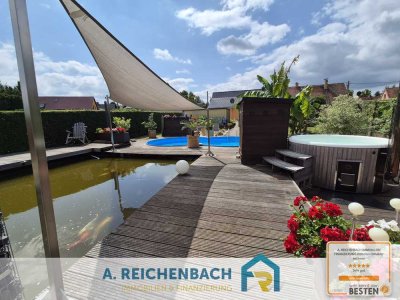 Modernisierte Doppelhaushälfte mit traumhaftem Grundstück und Wellness-Oase zu verkaufen!