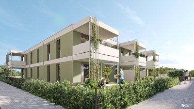 PROVISIONSFREI! Traumhafte 4-Zimmer-Familienwohnung | Terrasse von jedem Raum aus begehbar | Grünblick