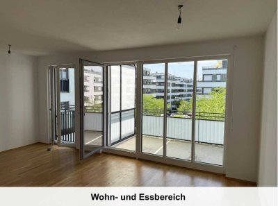 Erstbezug moderne 2-Zimmer-Wohnung mit großem Balkon in der Parkstadt Schwabing