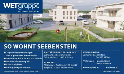 gefördertes 4 Zimmer Reihenhaus mit Kaufoption