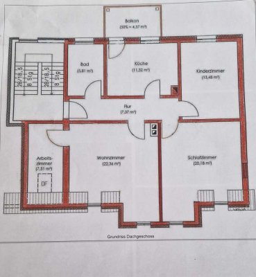 Nachmieter gesucht für moderne 4-Zimmer-Dachgeschosswohnung in Eisenach