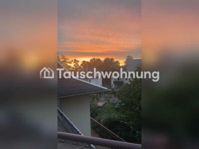 Tauschwohnung: Dachgeschosswohnung mit zwei Terrassen an der Heide