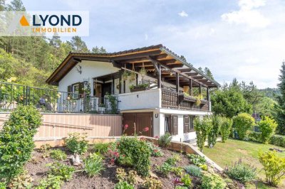 Charmantes Wochenendhaus in Kleinbreitenbach – idyllische Höhenlage mit unverbautem Ausblick und lie