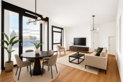 Einzigartige 2-Zimmer Wohnung mit einer überhohen Deckenhöhe