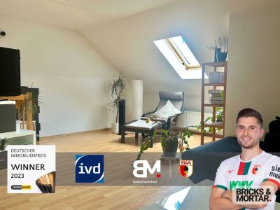 Charmante Maisonettewohnung mit Balkon und Garage in Augsburg-Pfersee