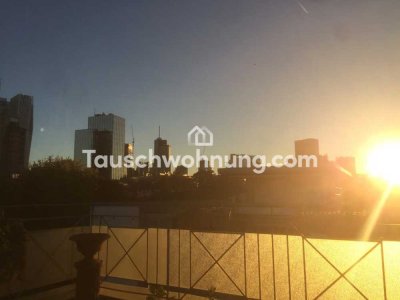 Tauschwohnung: Suchen 4 Zimmer mit Balkon/Garten, bieten große Dachterrasse
