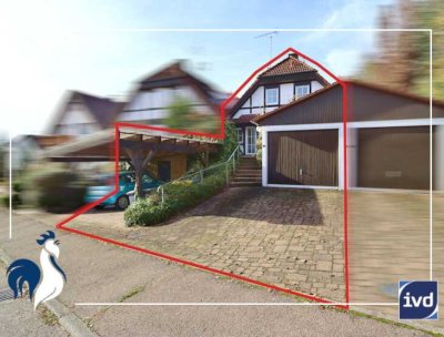 Fachwerk-Charme mit Potenzial! 5-Zim.-Doppelhaushälfte inkl. Garage + Carport + Garten in Oberbrüden