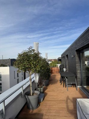 Hochwertige Penthouse-Wohnung mit Südwest-Dachterrasse am Germania Campus Münster
