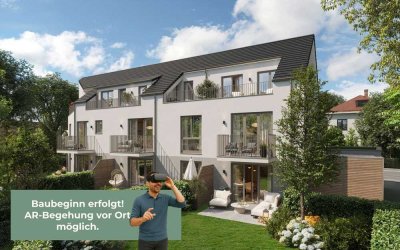QQI: Großzügige Neubauwohnung in München: 4-Zimmer-Wohnkonzept mit drei Terrassen & Souterrain