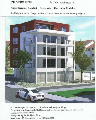 3 Zimmer Penthousewohnung, südlage, Berg- und Seesicht
