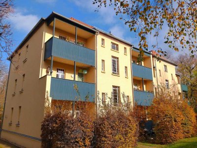 Erstbezug nach Renovierung + Moderne 2 Raum Wohnung + Süd Balkon + Gartenblick + Parkett