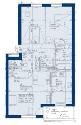 Pöchlarn. Anzahlung Euro 5.000,- Geförderte Miete m. Kaufoption | 3 Zimmer | Loggia.