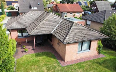äußerst gepflegter Bungalow 
zentraler Wohnlage Papenburg-Untenende