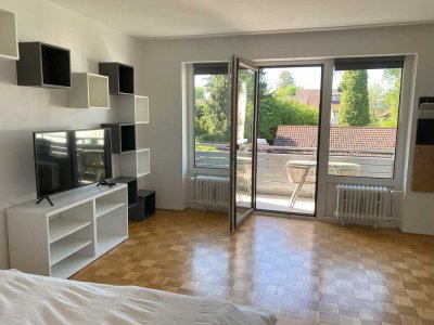 Geschmackvolle, gepflegte 1-Raum-Wohnung mit gehobener Innenausstattung mit EBK in Seeshaupt