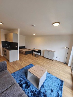 Erstbezug: vollmöblierte 1,5-Zimmer-Wohnung mit Küche im Herzen Nürnbergs