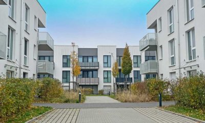 Terrassenwohnung mit allen Extras: große Terrasse, EBK, Parkett und Tiefgarage in Teltow!