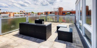 Exklusive Möbilierte Dachterrassenwohnung Innenhof in Schwabing-West, München