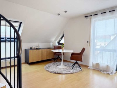 Befristet wohnen für 1 Jahr - Möblierte 1-Zimmer-Maisonette-Wohnung mit Charme