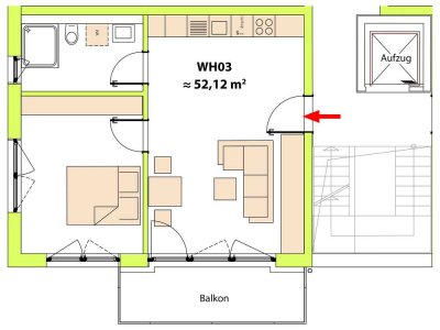 Erstbezug: Geschmackvolle 2-Zimmer-Wohnung in Tübingen