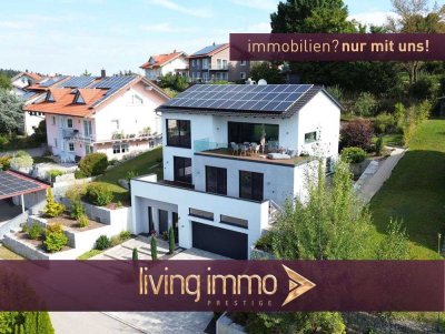 Modernes Architektenhaus mit PV-Anlage & Speicher, Loxone, Doppelgarage - Energielevel A+ in Thyrnau