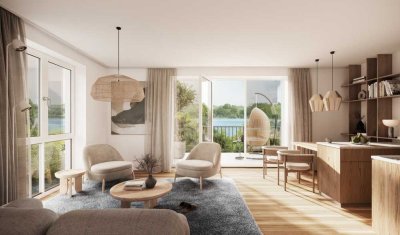 SEEQUARTIER EUTIN - Staffelgeschoss-Neubauwohnung, 3 Zimmer , ca. 68 m², 2 Dachterrassen, TG-Platz