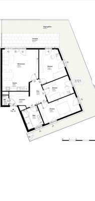 Wohnung Neubau mit Garten in Wien Essling