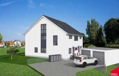 Individuelle Doppelhaushälfte -west- in 2. Reihe mit großem Garten