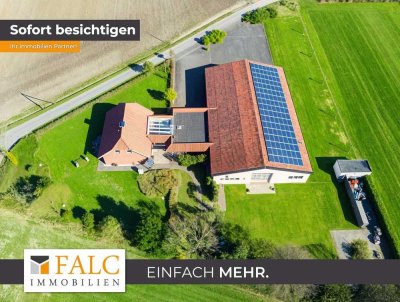 Selbstständige Aufgepasst ! Einfamilienhaus mit KFZ-Halle & Bürotrakt