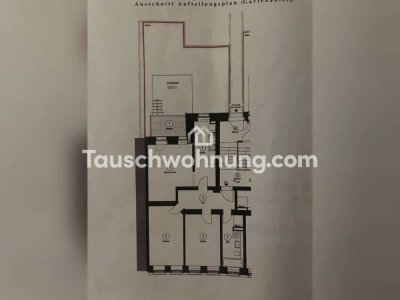 Tauschwohnung: 3-Raum Wohnung mit Garten