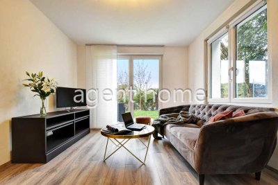 MÖBLIERT - HELL UND RUHIG - Gemütliche Wohnung mit Terrasse