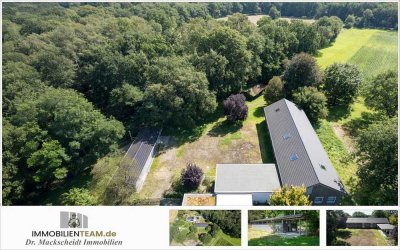 Teilsanierte Schule - Wohnen mit Gewerbe im idyllischen Hünxerwald