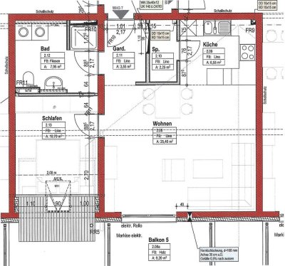 Moderne 2-Zimmer-Dachgeschosswohnung in zentraler Lage mit Einbauküche & Garage