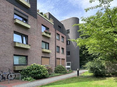 Charmante helle 4-Zimmer-Wohnung mit Loggia am Waldrand – beim „Park der Sinne“, inkl. Garage