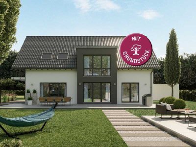 Zweifamilienhaus - massiv, energieeffizient & individuell (inkl. Grundstück)