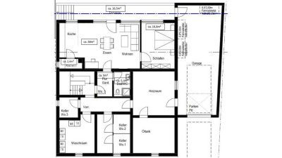 Moderne 2-Zimmer-Wohnung mit Terrasse & Garten in Rettigheim