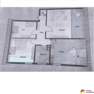 Gepflegte Dachgeschosswohnung in Oerlinghausen-Lipperreihe!