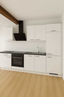Erstbezug mit EBK: helle 2-Raum-Wohnung